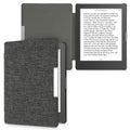 kwmobile Hülle kompatibel mit Kobo Aura Edition 1 - Stoff eReader Schutzhülle Cover Case - Dunkelgrau Dunkelgrau  