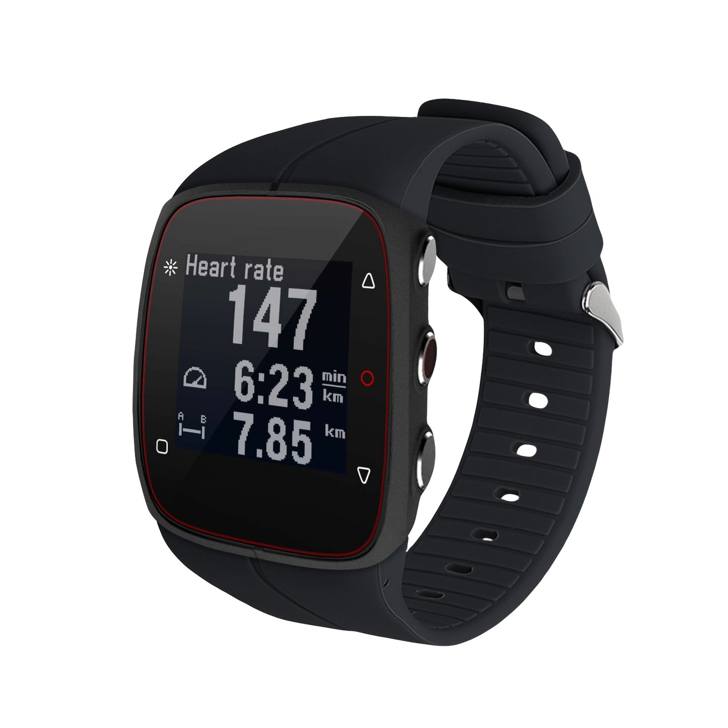 kwmobile Silikon Uhrenarmband für Polar M400 / M430 Armband Ersatzarmband für Fitnesstracker Wechselarmband Smartwatch