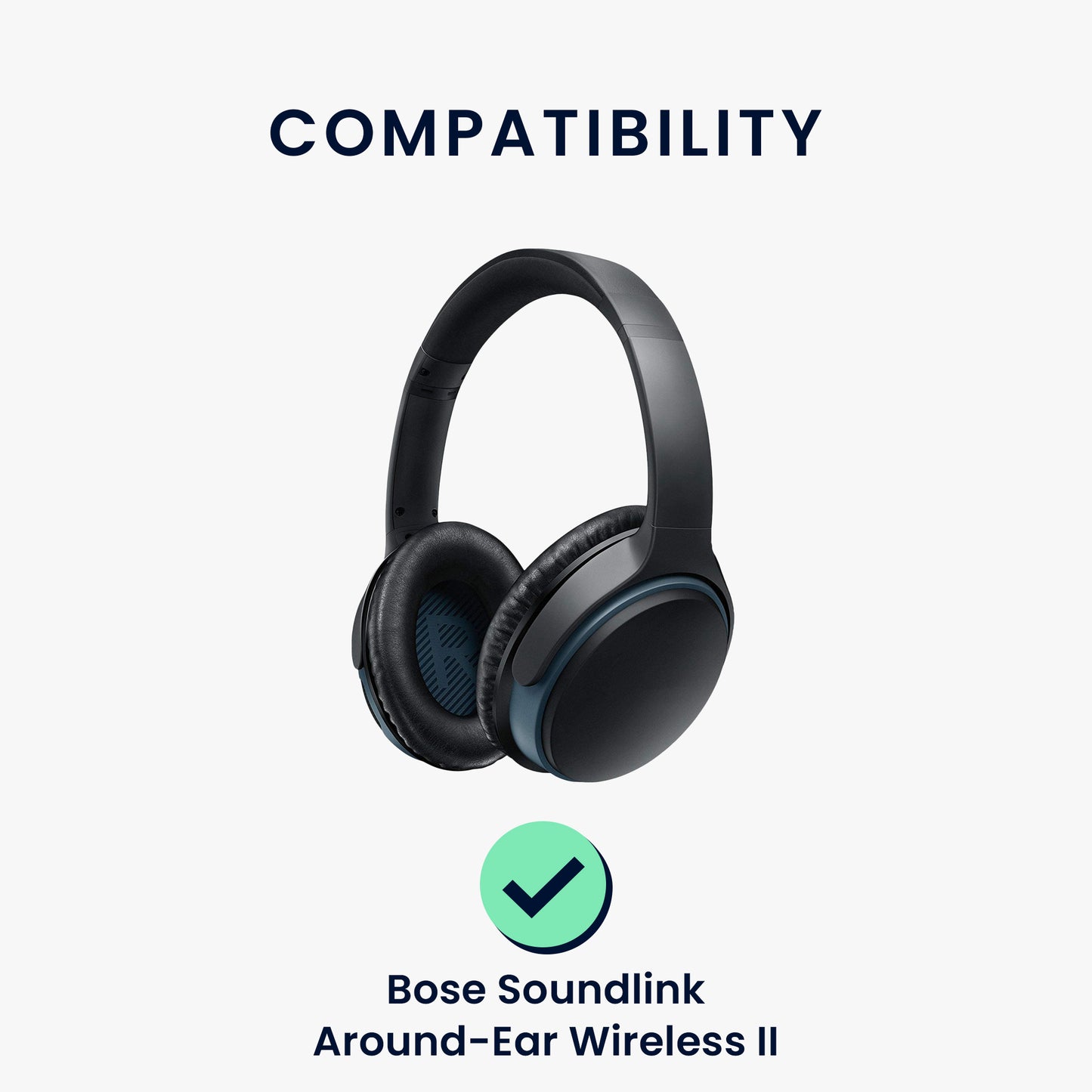 kwmobile Ohr Polster für Bose Soundlink Around-Ear Wireless II Ohrpolster Ersatz Ohrpolster Kopfhörer Ersatzteile Kopfhörer Ersatzpolster Over Ear Headphones