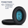 kwmobile Ohr Polster für Bose Soundlink Around-Ear Wireless II Ohrpolster Ersatz Ohrpolster Kopfhörer Ersatzteile Kopfhörer Ersatzpolster Over Ear Headphones