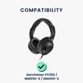 kwmobile Ohr Polster für Sennheiser PX360 / MM550-X / MM450-X Ohrpolster Ersatzteile Kopfhörer Ersatzpolster Over Ear Headphones