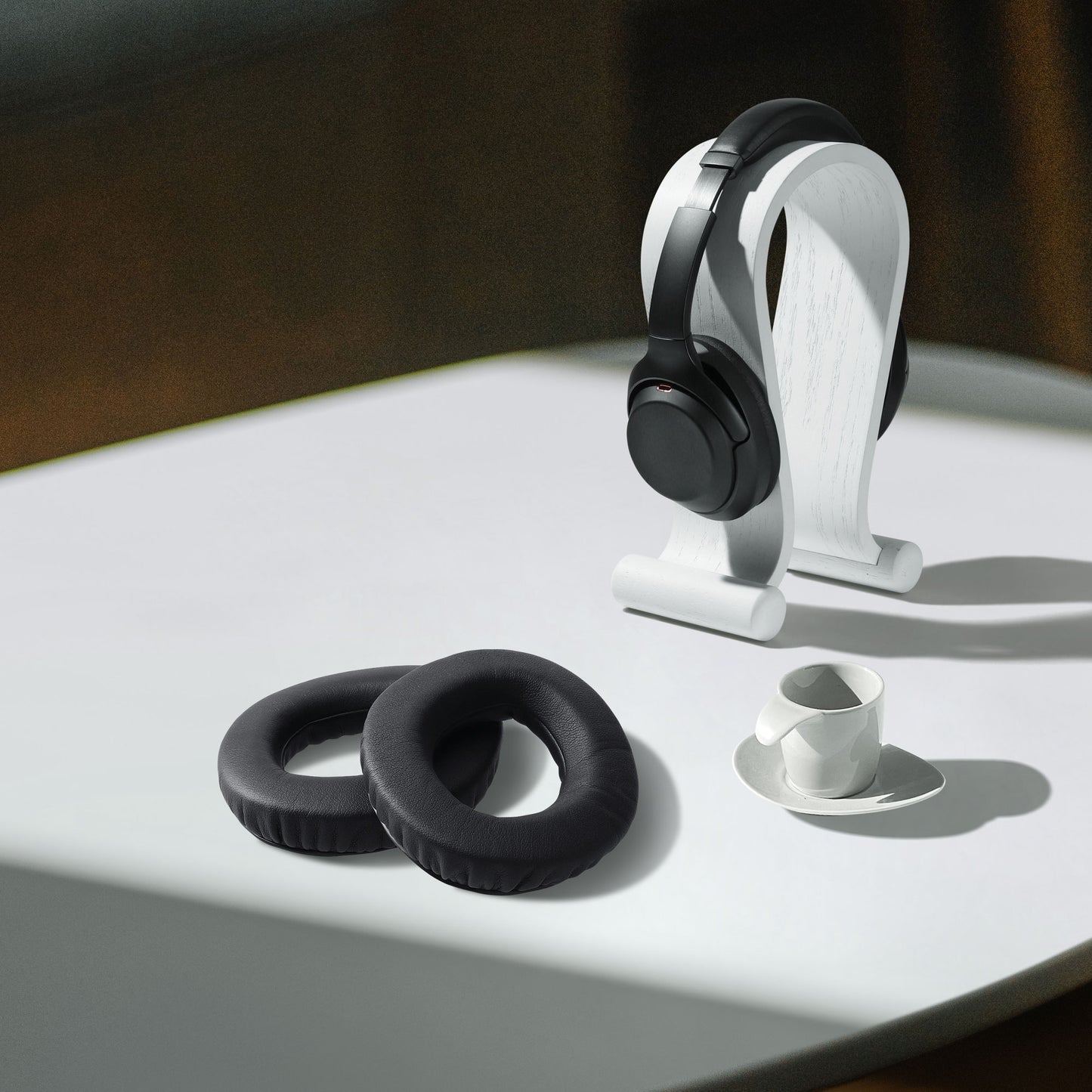 kwmobile Ohr Polster für Sennheiser PX360 / MM550-X / MM450-X Ohrpolster Ersatzteile Kopfhörer Ersatzpolster Over Ear Headphones