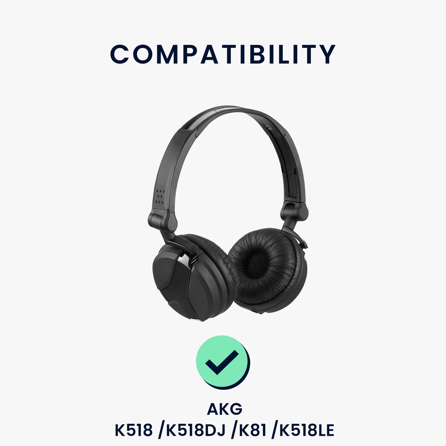 2x Ohrpolster für AKG K518 /K518DJ /K81 /K518LE