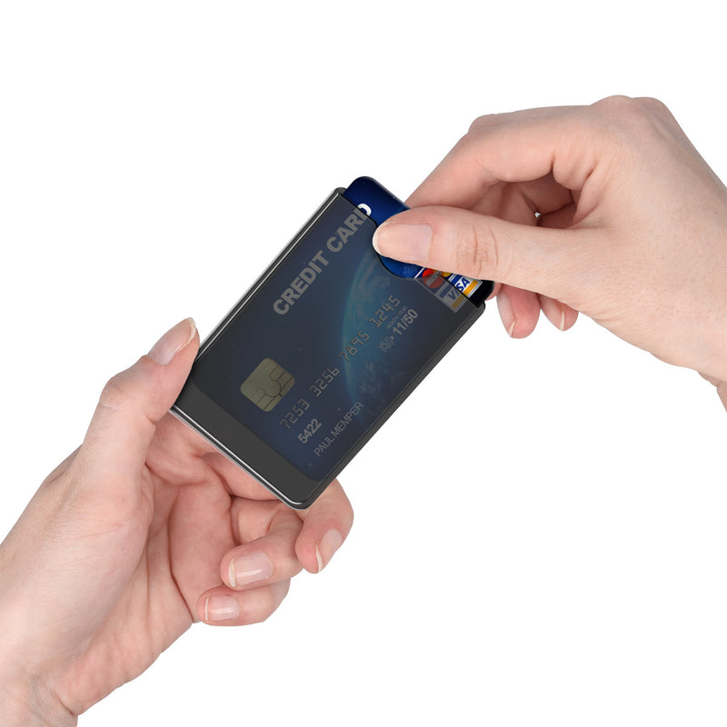 kwmobile Kreditkarten Schutzhülle 10er Set Hülle für Kreditkarte EC-Karte Krankenkarte Kartenschutzhülle Transparent