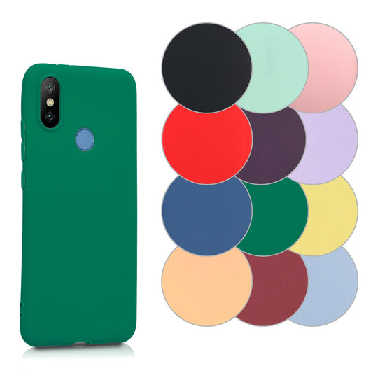 kwmobile Hülle kompatibel mit Xiaomi Mi 6X / Mi A2 Hülle - weiches TPU Silikon Case - Cover geeignet für kabelloses Laden - Mintgrün matt Mintgrün matt  