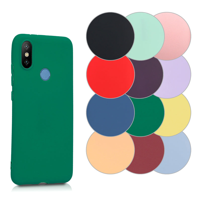 kwmobile Hülle kompatibel mit Xiaomi Mi 6X / Mi A2 Hülle - weiches TPU Silikon Case - Cover geeignet für kabelloses Laden - Mintgrün matt Mintgrün matt  