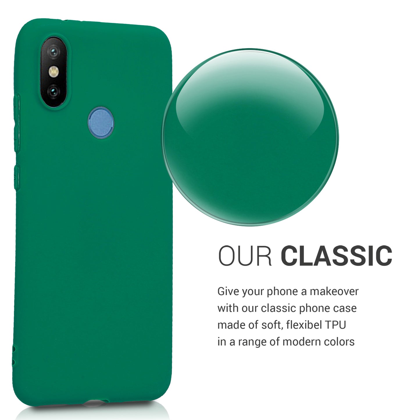 kwmobile Handyhülle für Xiaomi Mi 6X / Mi A2 Hülle - Kabelloses Laden - Schutzhülle Cover