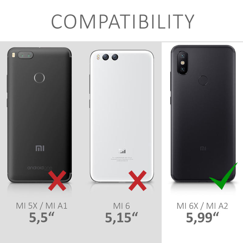 kwmobile Handyhülle für Xiaomi Mi 6X / Mi A2 Hülle - Kabelloses Laden - Schutzhülle Cover