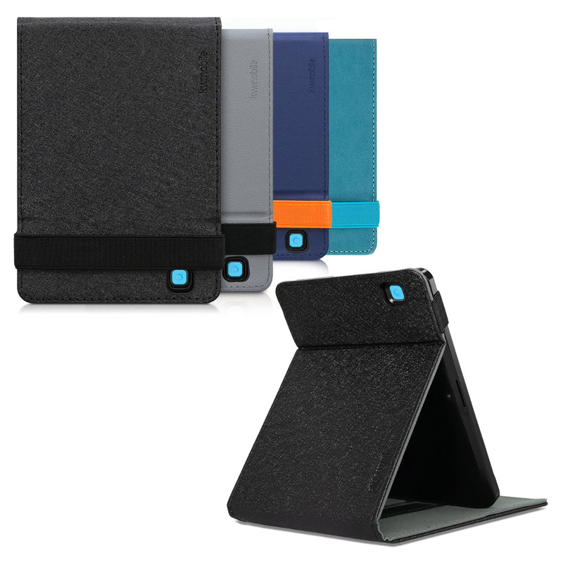 kwmobile Schutzhülle kompatibel mit Kobo Aura Edition 2 - Hülle e-Reader mit Schlaufe Ständer