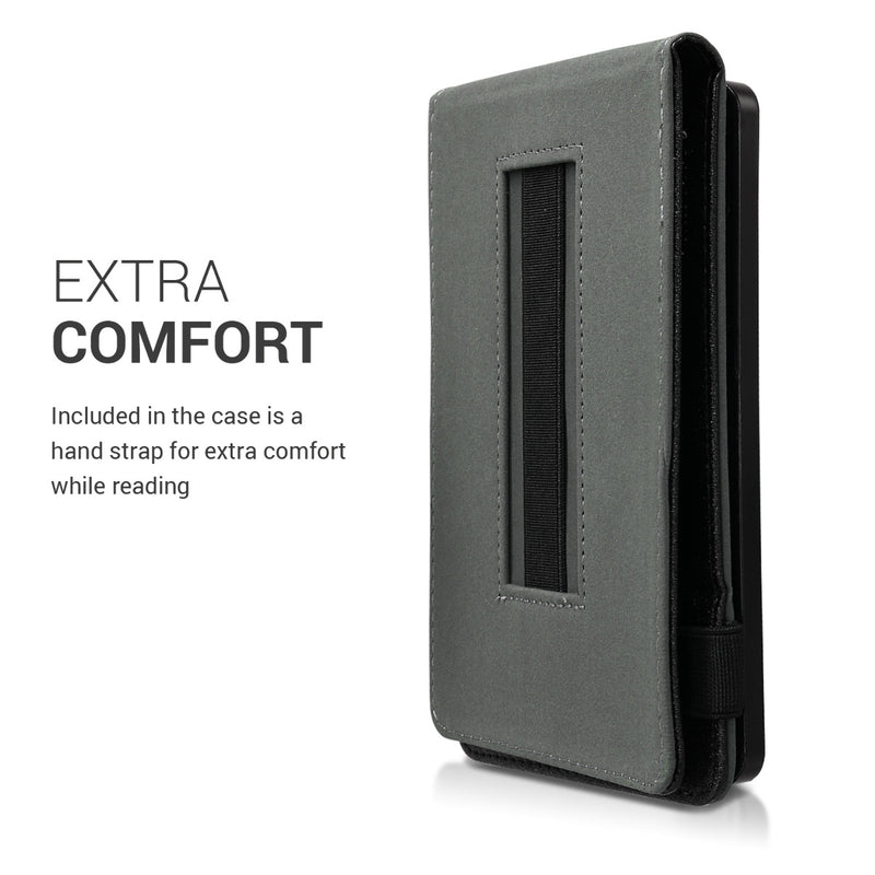 kwmobile Schutzhülle kompatibel mit Kobo Aura Edition 2 - Hülle e-Reader mit Schlaufe Ständer