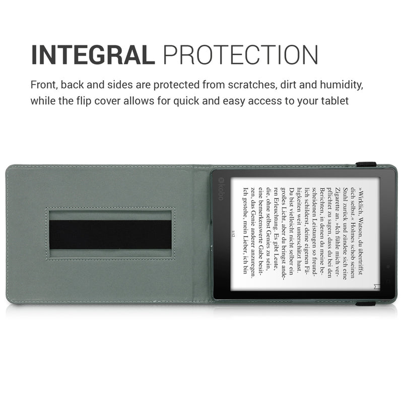 kwmobile Schutzhülle kompatibel mit Kobo Aura ONE e-Reader mit Schlaufe Ständer