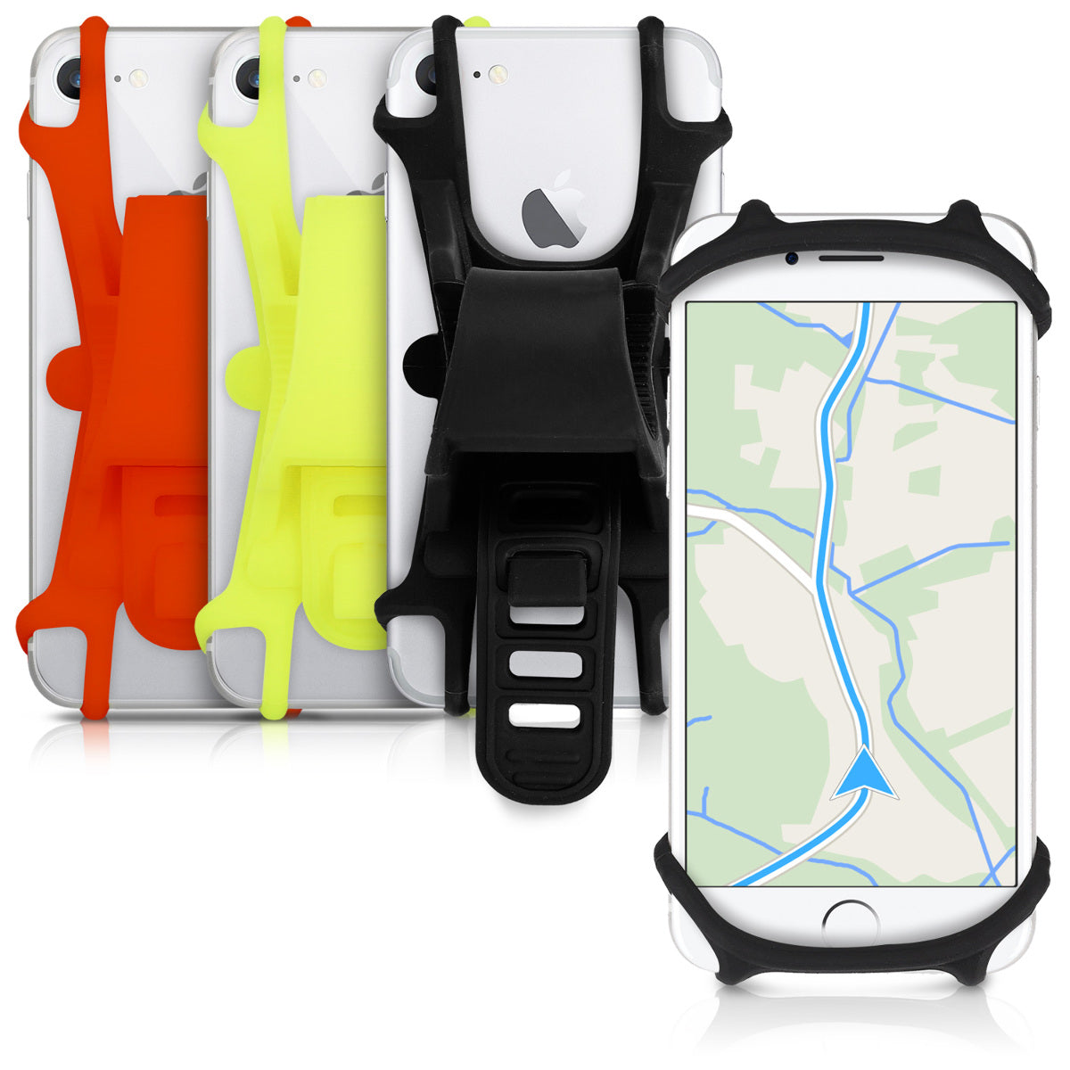 kwmobile Handy Fahrrad Halterung Universal Halterung Fahrradhalterung Handyhalterung für alle Fahrradlenker