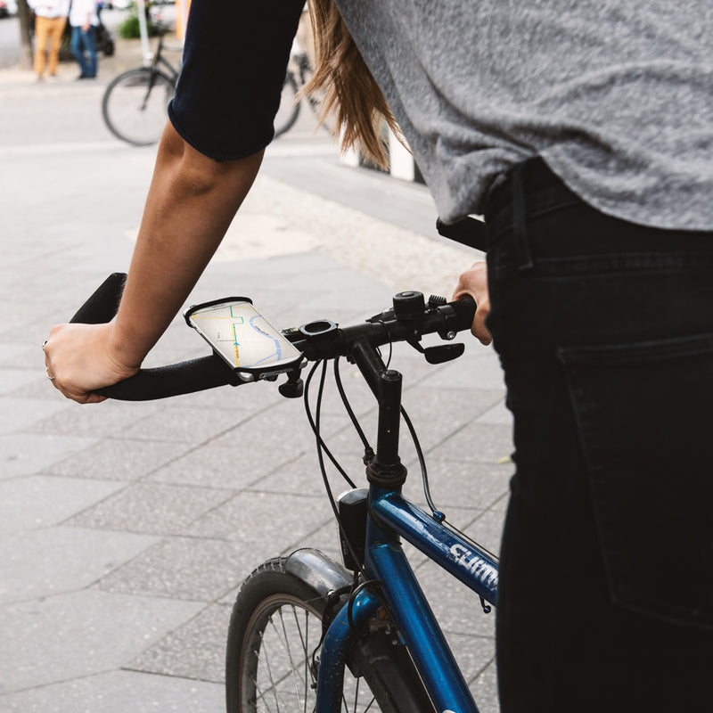 kwmobile Handy Fahrrad Halterung Universal Halterung Fahrradhalterung Handyhalterung für alle Fahrradlenker