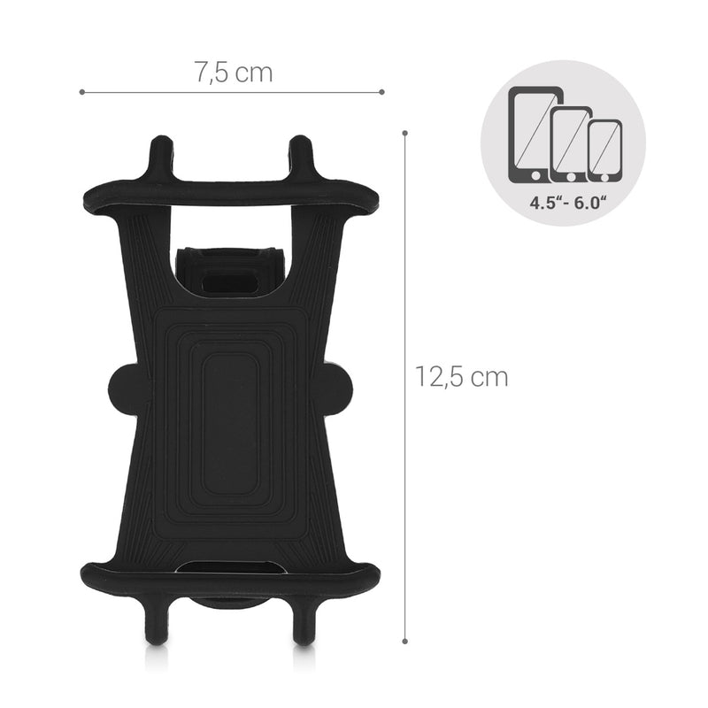 kwmobile Handy Fahrrad Halterung Universal Halterung Fahrradhalterung Handyhalterung für alle Fahrradlenker