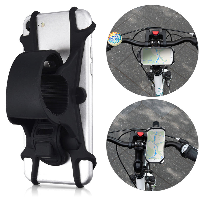 kwmobile Handy Fahrrad Halterung Universal Halterung Fahrradhalterung Handyhalterung für alle Fahrradlenker
