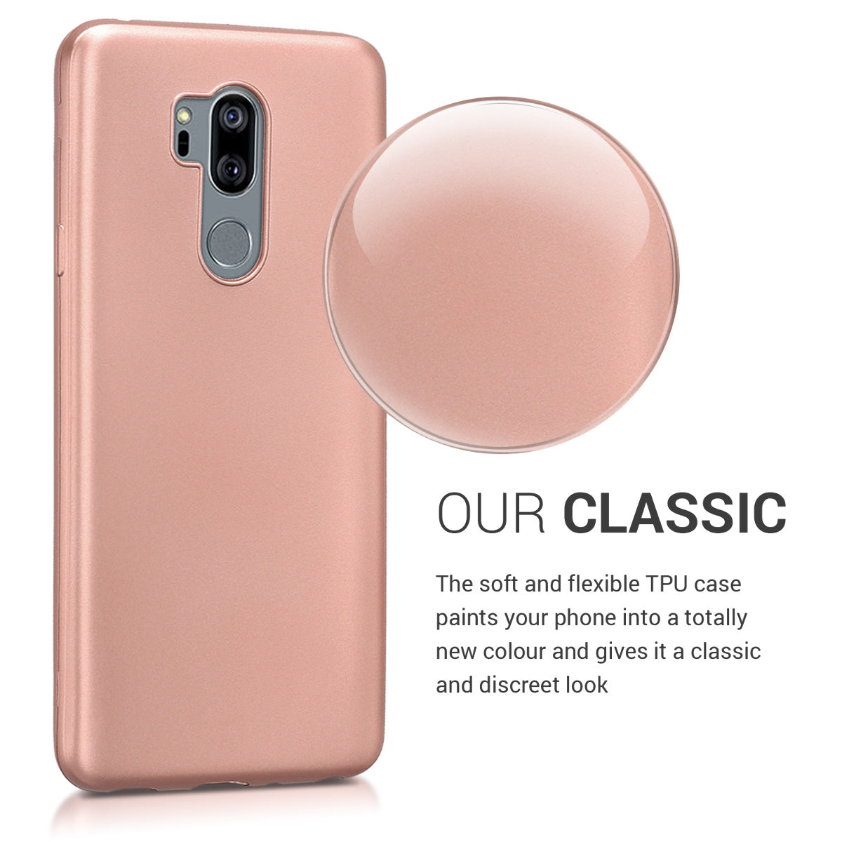 kwmobile Handyhülle für LG G7 ThinQ / Fit / One Hülle - Silikon Case - Schutzhülle Cover