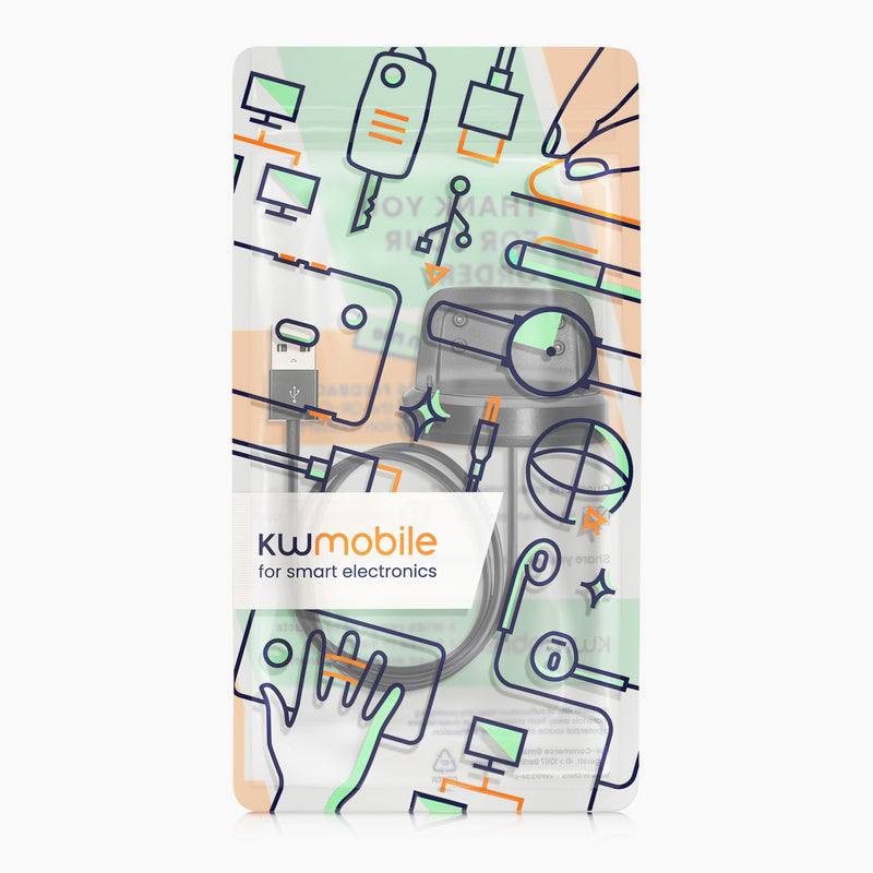 kwmobile USB Kabel Charger kompatibel mit Samsung Gear Fit2 / Gear Fit 2 Pro Ladekabel Smart Watch Ersatzkabel Fitnesstracker Aufladekabel