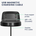 kwmobile USB Kabel Charger kompatibel mit Samsung Gear Fit2 / Gear Fit 2 Pro Ladekabel Smart Watch Ersatzkabel Fitnesstracker Aufladekabel