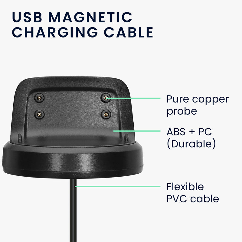 kwmobile USB Kabel Charger kompatibel mit Samsung Gear Fit2 / Gear Fit 2 Pro Ladekabel Smart Watch Ersatzkabel Fitnesstracker Aufladekabel
