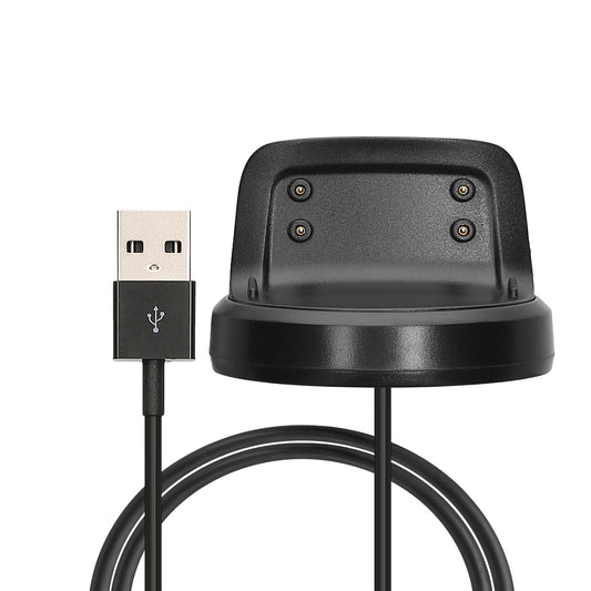 kwmobile USB Kabel Charger kompatibel mit Samsung Gear Fit2 / Gear Fit 2 Pro Ladekabel - Smart Watch Ersatzkabel - Fitnesstracker Aufladekabel in Schwarz Schwarz  