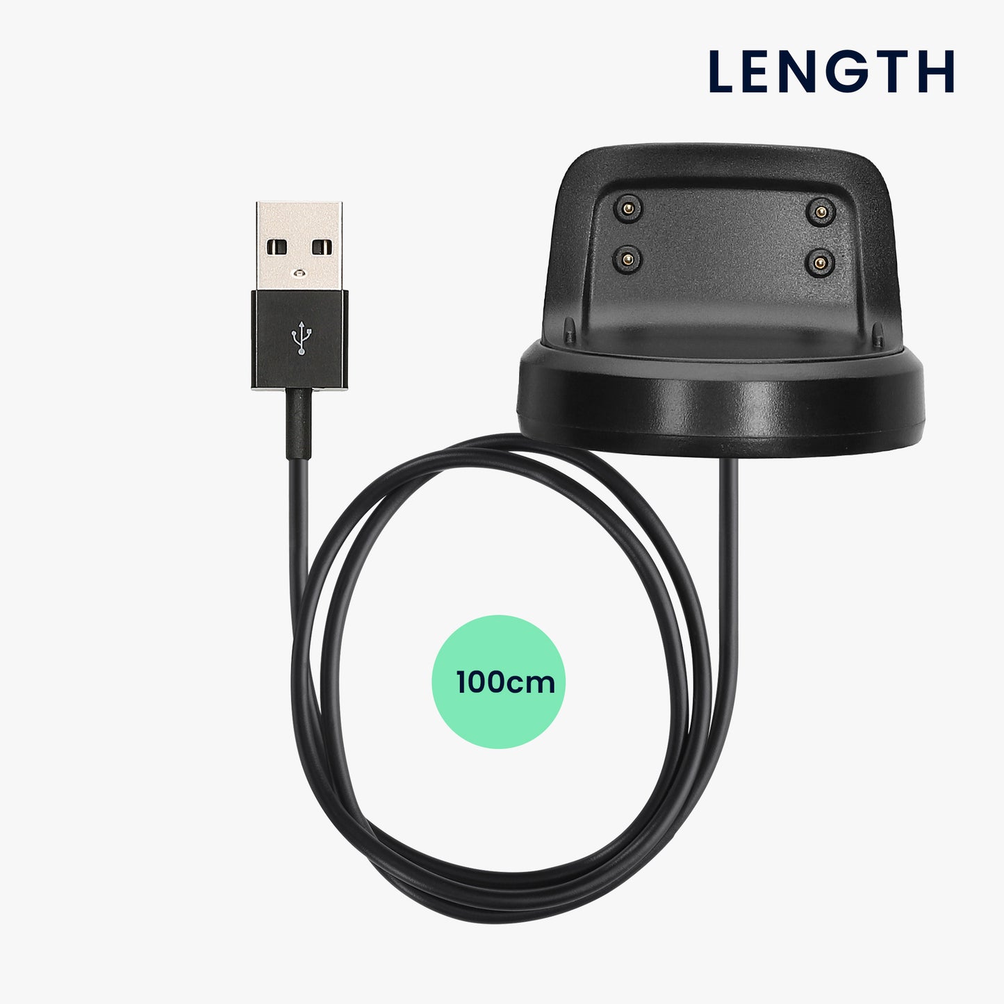 kwmobile USB Kabel Charger kompatibel mit Samsung Gear Fit2 / Gear Fit 2 Pro Ladekabel Smart Watch Ersatzkabel Fitnesstracker Aufladekabel