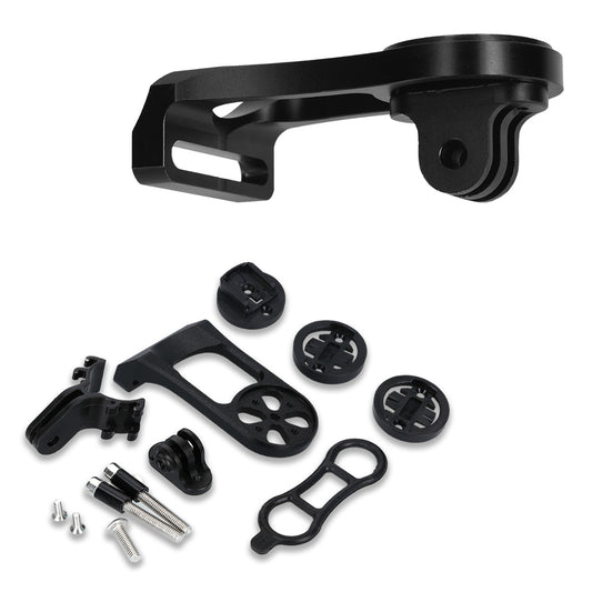 kwmobile Halterung kompatibel mit Garmin Edge / Bryton Rider / CatEye - Fahrrad Halter in Schwarz Fahrradcomputer Lenkerhalterung Schwarz  