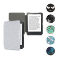 kwmobile Klapphülle kompatibel mit Kobo Clara HD Hülle - eReader Case - Katzen Orange Schwarz Weiß Orange  [dsg68]