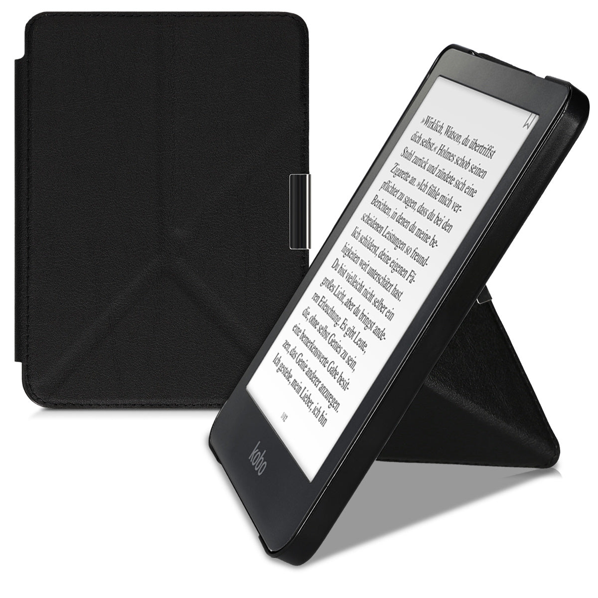 kwmobile Schutzhülle für Kobo Clara HD Hülle Case eReader Klapphülle mit Auto Sleep Funktion Cover mit Ständer