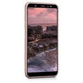 kwmobile Handyhülle für Samsung Galaxy A6+/A6 Plus (2018) Hülle - Silikon Case metallisch schimmernd - Schutzhülle Cover