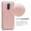 kwmobile Handyhülle für Samsung Galaxy A6+/A6 Plus (2018) Hülle - Silikon Case metallisch schimmernd - Schutzhülle Cover