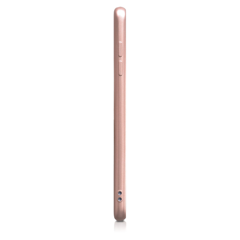 kwmobile Handyhülle für Samsung Galaxy A6+/A6 Plus (2018) Hülle - Silikon Case metallisch schimmernd - Schutzhülle Cover
