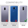 kwmobile Handyhülle für Samsung Galaxy A6+/A6 Plus (2018) Hülle - Silikon Case metallisch schimmernd - Schutzhülle Cover