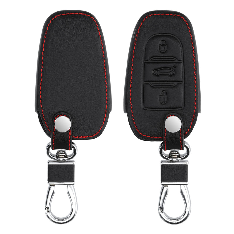 kwmobile Autoschlüssel Hülle kompatibel mit Peugeot Citroen 3-Tasten Smartkey Autoschlüssel (nur Keyless Go)