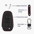 kwmobile Autoschlüssel Hülle kompatibel mit Peugeot Citroen 3-Tasten Smartkey Autoschlüssel (nur Keyless Go)
