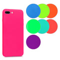 kwmobile Hülle kompatibel mit Apple iPhone 7 Plus / iPhone 8 Plus Hülle - weiches TPU Silikon Case - Cover geeignet für kabelloses Laden - Neon Gelb Neon Gelb  