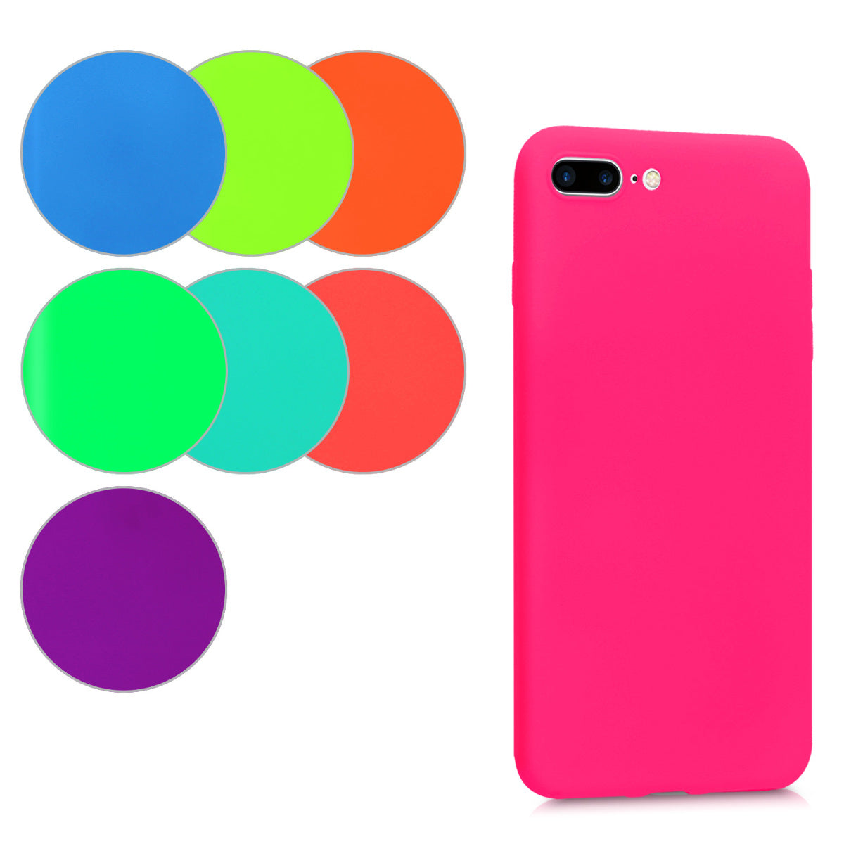 kwmobile Handyhülle für Apple iPhone 7 Plus / iPhone 8 Plus Hülle - Kabelloses Laden - Schutzhülle Cover