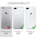 kwmobile Handyhülle für Apple iPhone 7 Plus / iPhone 8 Plus Hülle - Kabelloses Laden - Schutzhülle Cover
