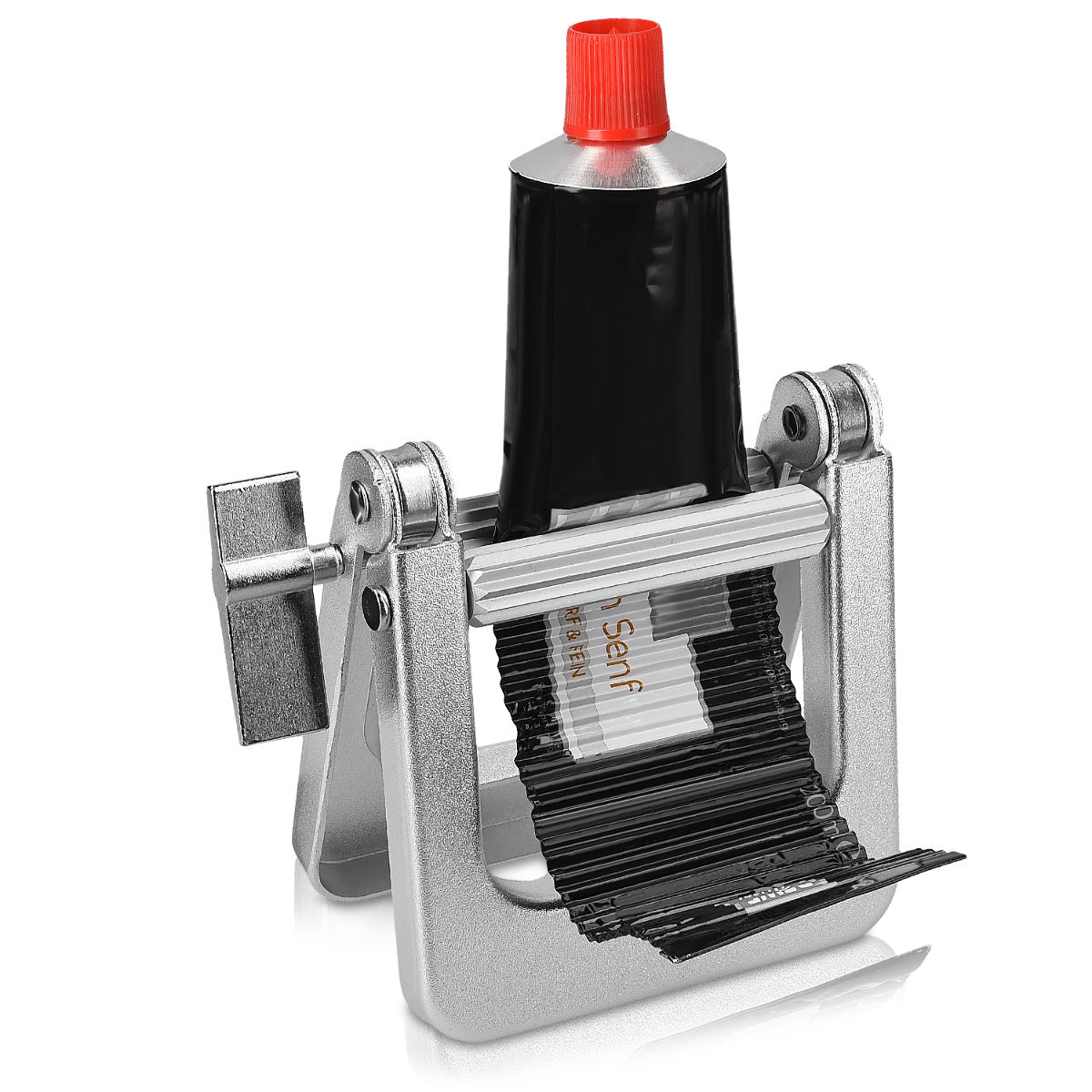 kwmobile Tubenquetscher Zahnpastaspender aus Metall Tubenausdrücker Tubenpresse Tubenquetscher für Alle Tubenhalter Tube Squeezer Tubenaufroller Toothpaste Squeezer