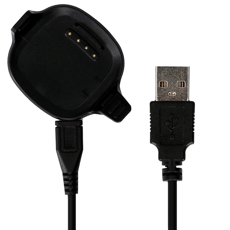 kwmobile USB Kabel Charger kompatibel mit Garmin Forerunner 10 / 15 Ladekabel - Smart Watch Ersatzkabel - Fitnesstracker Aufladekabel in Schwarz Schwarz  