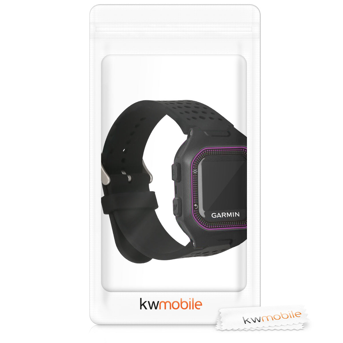 kwmobile Silikon Uhrenarmband für Garmin Forerunner 25 Armband Ersatzarmband für Fitnesstracker Wechselarmband Smartwatch