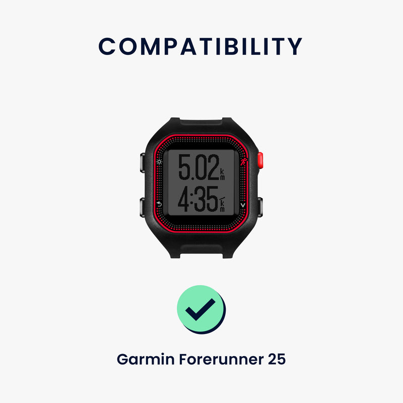 kwmobile Silikon Uhrenarmband für Garmin Forerunner 25 Armband Ersatzarmband für Fitnesstracker Wechselarmband Smartwatch