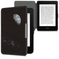kwmobile Schutzhülle für Amazon Kindle Paperwhite Hülle - eReader Flip Case mit Auto Sleep Funktion - Mond Schwarz