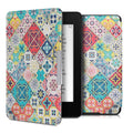 kwmobile Schutzhülle für Amazon Kindle Paperwhite Hülle - eReader Flip Case mit Auto Sleep Funktion - Mond Schwarz