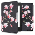 kwmobile Schutzhülle für Amazon Kindle Paperwhite Hülle - eReader Flip Case mit Auto Sleep Funktion - Mond Schwarz