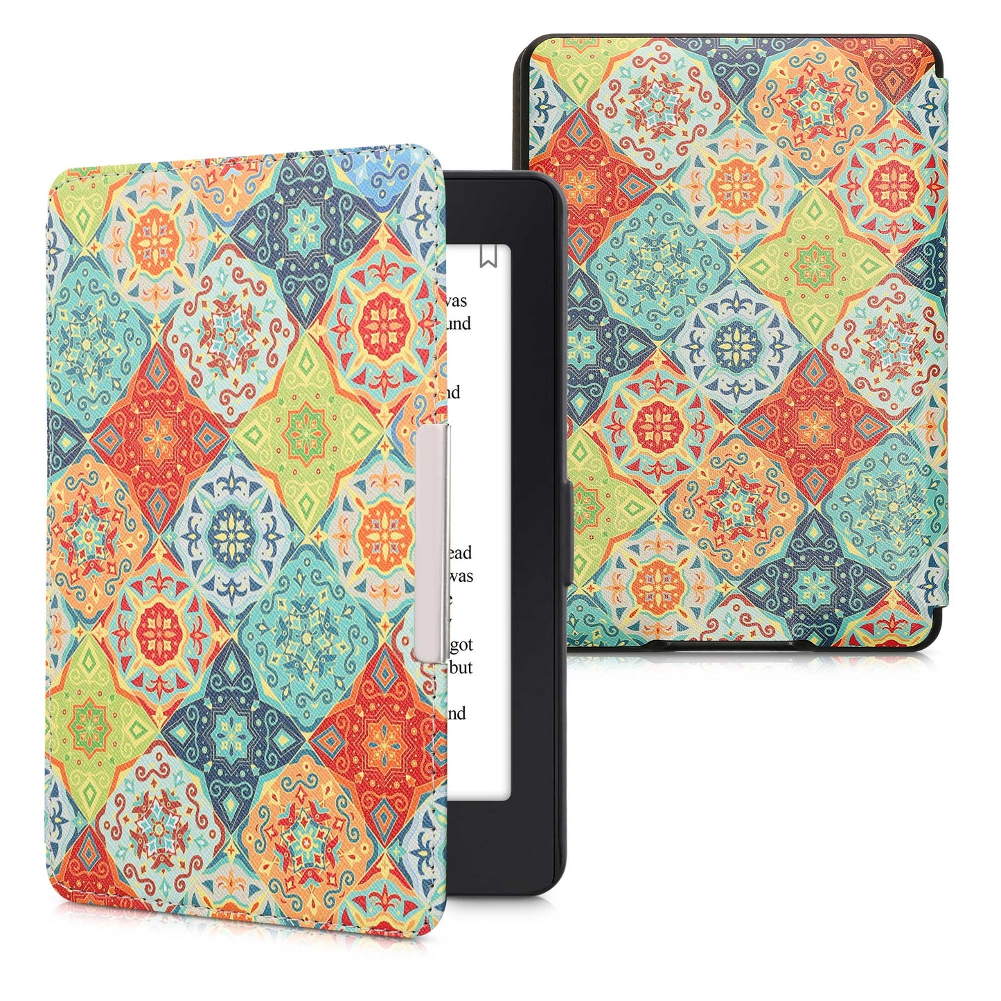 kwmobile Schutzhülle für Amazon Kindle Paperwhite Hülle - eReader Flip Case mit Auto Sleep Funktion - Mond Schwarz