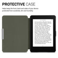 kwmobile Schutzhülle für Amazon Kindle Paperwhite Hülle - eReader Flip Case mit Auto Sleep Funktion - Mond Schwarz
