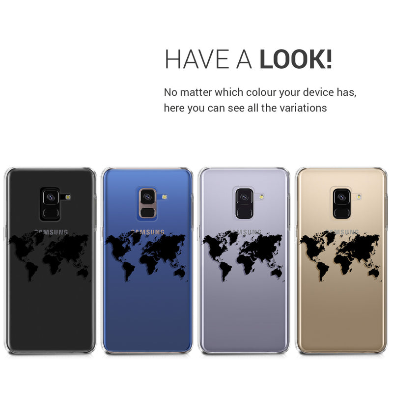 kwmobile Case kompatibel mit Samsung Galaxy A8 (2018) - Hülle Silikon transparent