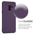 kwmobile Handyhülle für Samsung Galaxy A8 (2018) Hülle - Silikon Case metallisch schimmernd - Schutzhülle Cover