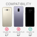 kwmobile Handyhülle für Samsung Galaxy A8 (2018) Hülle - Silikon Case metallisch schimmernd - Schutzhülle Cover
