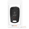 kwmobile Autoschlüssel Hülle kompatibel mit Hyundai 3-Tasten Klapp Autoschlüssel Hülle - Schlüsselhülle Don't touch my Key